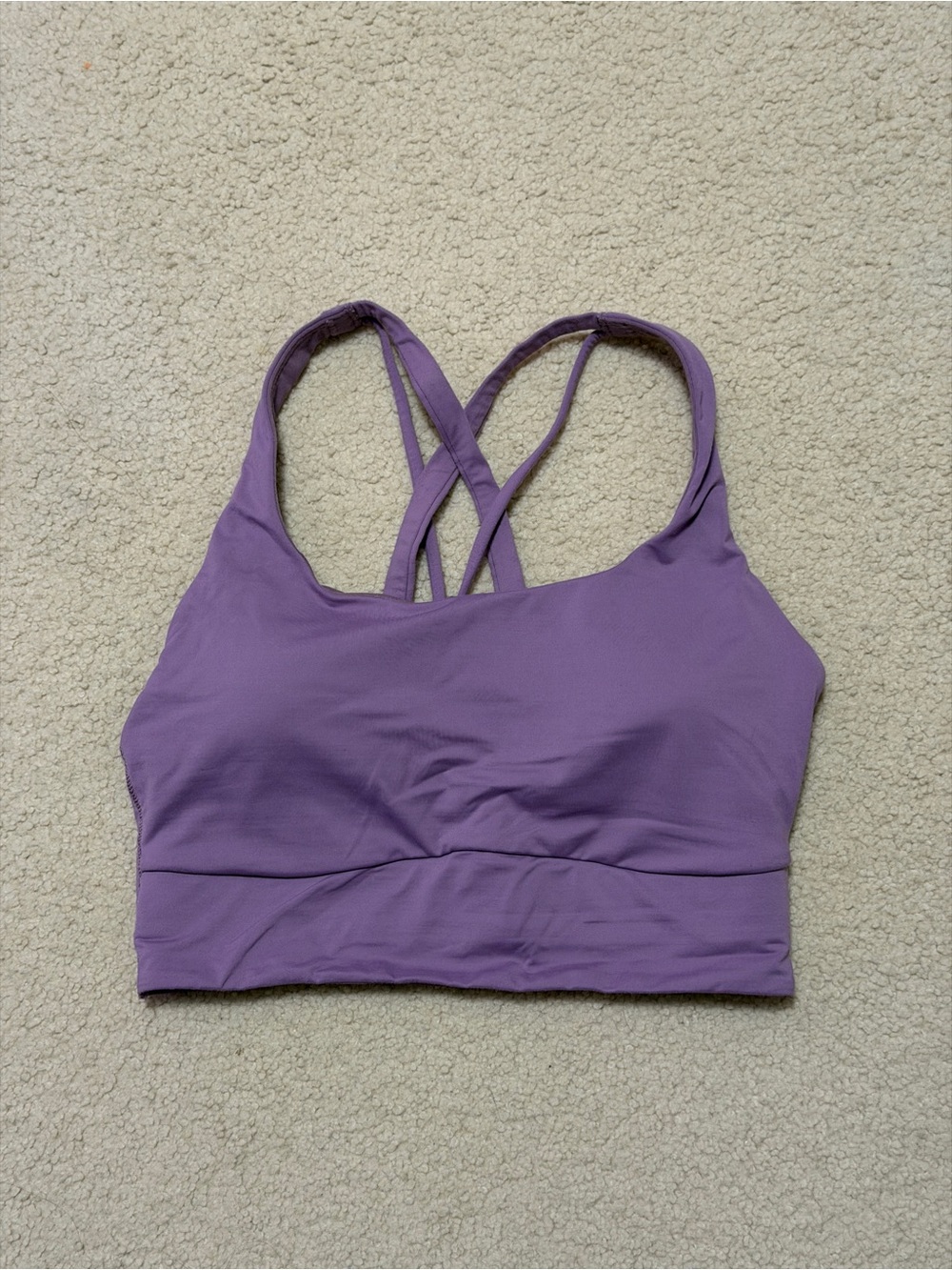 LULULEMON Purple Crisscross Strappy Sports Bra